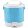 Shipenophy Fornello di Riso Multifunzionale Portatile Elettrico 24V 180W 1.6L Fornello a Vapore per Alimenti Fornello per Cereali di Riso Multi-fornello per Auto Camion(Blu)