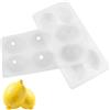 LIAVOP Stampo in silicone per frutta con 6 griglie creative a forma di limone Stampi in silicone antiaderenti per brownies, torte, mousse, padelle, dessert Stampi creativi per dolci
