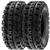 SunF A027 21x7-10 21x7x10 Quad ATV UTV Pneumatici, XC Pneumatici sportivi Knobby, 6PR E4 Mark Tubeless, Set di 2