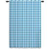 ggaimwf Tende blu per la camera da letto Tende a quadri Plaid Trattamento per finestre Stile country Soggiorno Patio Corridoio Divisorio per stanze Quadretti Tenda Tasca per asta 107x160cm 1 pannello