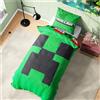 Get Trend Minecraft Copripiumino Singolo Reversibile 135x200 cm e Federe Cuscini Set Letto Bambini e Adolescenti, Accessori Camera da Letto (Verde Minecraft Singolo)