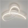 LQWELL Plafoniera LED moderna, lampada da soffitto LED da 24.5cm, Disegno a quadrifoglio, 22W 4000K 2450LM, IP44 impermeabile, realizzata in metallo e acrilico, per bagno, camera da letto, soggiorno
