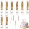 VOSSOT 48 pcs candeline compleanno particolari - Eleganti candele compleanno dal design curvo,candele compleanno particolari per matrimoni, feste e cene, per torte e decorazion