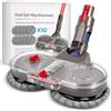 Unichefry Testa di Mocio Elettrico per Dyson V7/V8/V10/V11/V15 | Spazzola Lavapavimento con Serbatoio Rimovibile e 10 Panni Lavabili | Compatibile con Aspirapolvere Dyson