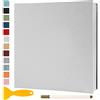 Semfalbuums Album Fotografico Autoadesivo 28x27 CM in Lino Album Portafoto Personalizzabile Scrapbook Photo Album Fotolibro Ricordi Nascita Matrimonio Journal Travel Guest Book, 40 Pagine Bianco