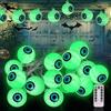 Bubuny Lucine per bulbi oculari di Halloween 3M 20 LEDs Catena Luminosa Decorativa per Halloween Esterno e Interno Decorazioni Lampade Bulbo Oculare Giardino,Decorazione per Feste