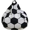 Highdi Sacco Poltrona Pouf Grande per Bambini Adulti Sedia Sacchetto Sacco di Fagioli,Poltrona a Sacco No Filling con Doppia Zip per Camera e Salotto (90x110cm,Calcio)