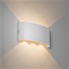 Voltix Applique da Parete LED 18W 1800LM Lampada da Parete Impermeabile per Interni ed Esterni - Lampade da Parete per Interni per Camera da Letto, Soggiorno (Bianco Caldo - 3000K-B, 18W)