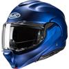 HJC, Casco Moto Modulare F100 UNI Semi Flat Metallic Blue, XXL