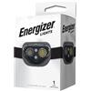 Energizer Torcia Frontale a LED, potente lampada frontale luminosa, faro resistente all'acqua per campeggio, pesca e corsa, batterie incluse, nero