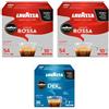 Generico 144 Capsule Caffè 108 QUALITA ROSSA + 36 DEK CREMOSO per Lavazza A Modo Mio Originali, 2 Box da 54 + 1 Astucci da 36 Capsule -