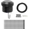 Fabater Oliatore per Catena per Moto, Oliatore per Catena per Moto a Controllo Manuale, Parte della Coppa Dell'olio per Moto, Accessori Modificati, Facile da Usare (Nero)