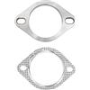 Aramox Kit Flangia Scarico, 3 Pollici Tubo di Scarico Universale con 2 Bulloni (77mm TU-FLN03) per Downpipe, Catback e Headers, Kit di Adattamento per Tubi di Scarico, 3 Inch Unive