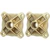 Aramox 1 Pair Rear Axle Hub Sprocket 24 Teeth Splined 4 Stud Hub for 25mm Axle, Fits 125 150 200cc Go Kart ATV Quad, 1 Pair 24 Tooth Rear Axle Hub Sprocket for 25mm Axle, Fits 125-