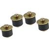 A ABSOPRO Spina Antigelo Gomma Espansione 4 Pezzi Per Auto Test Pressione | Colore: Nero E Bronzo, Dimensione: 36X34mm, Adatto Foro: 1-1/8-1-1/4 (28-31Mm), Resistente Al Calore, Olio E Ruggine.