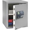 BURG-WÄCHTER Cassaforte biometrica, Cassaforte a mobile, Karat, Livello sicurezza S2, Ignifuga, Grado resistenza 0, Testata VdS, 45,3 l, 67,0 kg, MT 660 E FP, grigio