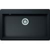 Schock Lavello incasso 1 Vasca Monovasca sopratop sottotop 838 x 530 cm Cristalite Nero Assoluto VIRTUS N100XL SCHOCK VITN100XLA13