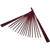 MUCKLILY Ventaglio Portatile da Te Non Pieghevole Stecche Legno Telaio Robusto per Lavori Artigianali Decorazioni e Speciali