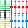 Chengu 4 Pollici Freccia Spinner di Gioco Plastica Arrow Spinner in 5 Colori per Scuola, Gioco da Tavolo Spinner (25 Pezzi)