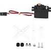 Dilwe Servo Digitale RC, 17g 4.8-6V Mini RC Servomotore Analogico Ingranaggio Metallico per Aereo ad Ala Fissa RC