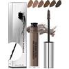 Lestpola Mascara per sopracciglia liquido, impermeabile, a lunga durata, resistente alle sbavature, mascara per sopracciglia, gel per sopracciglia, volumizzante, rinforzante