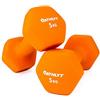 Athlyt - Set di manubri rivestiti in neoprene, 2 x 5 kg