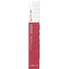 Maybelline New York Tinta Labbra a Lunga Durata, Effetto Matte e Colore Intenso, Tenuta fino a 16 Ore, No Transfer e Senza Sbavature, SuperStay Matte Ink, Tonalità: Savant (155), 5 ml