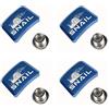 Snail Bulloni a manovella per bicicletta Viti guarnitura per corona singola (blu)