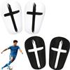 AMONENZ 2 Paia Parastinchi Calcio Piccoli, 10 x 6 cm Parastinchi Mini, Motivo a Croce Mini Protezioni Gambe, Adatte per Calcio, Tennis e Protezione per le Gambe