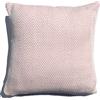 StylemyBedroom Coperta o cuscini in 100% cotone con motivo a spina di pesce, per divano o letto, colore rosa cipria