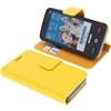 foto-kontor Custodia a libro compatibile con Brondi Smartphone Amico Pocket cover di colore giallo
