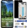 It'Go OLED Display Full HD per Samsung A53 5G A536 con impronte digitali LCD di ricambio touch screen con strumento nero con cornice di alta qualità