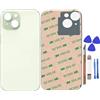 Peixiong Sostituzione del coperchio del vetro posteriore 15 per iPhone 15 Sostituzione del vetro posteriore posteriore da 6,1 '' con kit di strumenti di riparazione (Verde)