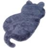 zhxinashu Tappeto a Forma di Gatto Carino e Peloso, Tappeti Peloso Morbido per Camera da Letto, Tappeto Piccolo in Pelo Finto per Salotto, Corridoi, Arredamento Stanze per Bambini(Grigio)