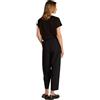 Tommy Hilfiger Donna Pantaloni in Tessuto Stretch Tapered Caviglie Scoperte, Nero (Black), 50
