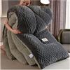 GOFOHIMI Plaid Pile di Velluto Coperta Pelosa per Letto Singolo/Matrimoniale, Inverno Flanella in Pile Caldo Trapunta Addensare Queen Size Piumino, Antiallergica e Calda Piumino,B,150x200cm/3.5kg