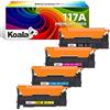 Koala 117A (Con Chip) Compatibili Cartucce Toner Sostituzione per HP 117A Toner Set W2070A W2071A W2072A W2073A für Color Laser MFP 179fwg 178nwg 150nw 179fnw 178nw 150a ( Nero Magenta Ciano Giallo )