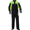 YOSUWOAI Tuta antipioggia da uomo per abbigliamento antipioggia giacca pantaloni impermeabile set ad alta visibilità antivento con cappuccio impermeabile da lavoro moto golf pesca combo pioggia con