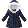 HAOLEI Giubbotto Invernale Bambino Piumino da Unisex Bambino Bambina Cappotto con Cappuccio Caldo Leggero Impermeabile Antivento Giubbino Ragazzi Giubbotti Outfits Piumino con Tasche 1-5 Anni
