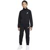 Nike U NSW HBR Poly Tracksuit Tuta da Ginnastica, Black/Black/(White), XS Unisex-Bambini