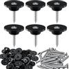 Enhon Confezione da 100 chiodi sigillanti per membrana alveolata, chiodi di montaggio 3,5x25 mm, bottoni di montaggio con chiodo per lamina alveolata