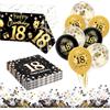 Set di 20 tovaglioli per 18° compleanno + 12 portacandele + 100 coriandoli decorativi verdi, decorazione da tavola per 18° compleanno ragazza ragazzo eucalipto, decorazione da tavola 18 anni