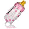 TIB Heyne Palloncino It's a Girl - Decorazione di Compleanno con Palloncino Foil in Rosa - Palloncino XL a Forma di Bottiglia per Baby Party (01 Pezzo - Ragazza)