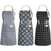 Vicloon Grembiule da Cucina Chef, 3 Pezzi Grembiule da Ristorante, Regolabile Grembiuli con 2 Tasche, Gembiule Cucina Uomo Donna, per Ristorante, BBQ, Bar, Chef, Cucina, Giardinaggio