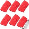 JEYORZY 6pz Presine Silicone da Cucina, Manico Silicone Presine, Presine Cucina Antiscivolo, Manico Presine, Resistenti Presine da Antiscivolo per la Cucina, Presine Silicone Impugnatura a Clip, rosso