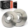 Frankberg 2 dischi freno anteriori ventilati Ø257mm 46401356 | Compatibile con: Idea 350, Dedra SW 835, Van 312 519, Bipper AA, Doblo Box/MPV 223, Linea 110 323, Doblo MPV 119 223