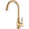 WESLNN Rubinetti Del Lavandino Del Bagno Rubinetto Ktichen Rubinetti Del Lavandino Della Cucina Alto in Ottone Dorato Di Lusso Rubinetto Dell'Acqua Del Miscelatore Del Lavabo Del Beccio Girevole a Maniglia