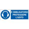 CARTELLI SEGNALATORI CARTELLO ALLUMINIO 35x12,5cm 'E' obligatorio proteggere l'udito E1906K