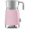 Smeg, Montalatte Multinfuzione MFF11PKEU, con Sistema ad Induzione, 6 Programmi Preimpostati, Una funzione Manuale, Caraffa Removibile da 600 ml, Tappo Misuratore, Avvolgicavo Integrato, 500W, Rosa