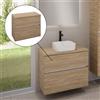 evineo ineo5 evo mobile con top La: 100 cm , con 2 scomparti estraibili, BE0958OA+BE0964OA, ineo5 evo [Mobili da Bagno > Mobili Lavabo]